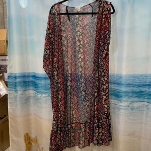 American Eagle Outfitters Floral Sheer Kimono